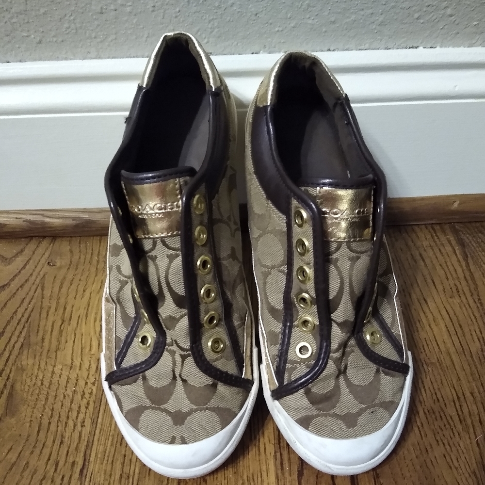 Coach slip on shoes
